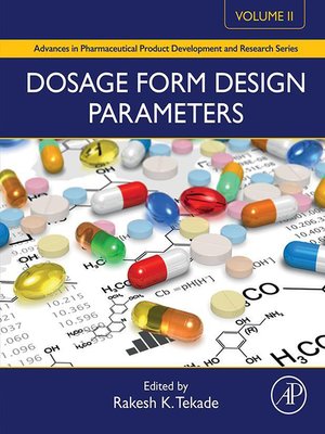 cover image of Dosage Form Design Parameters, Volume 2